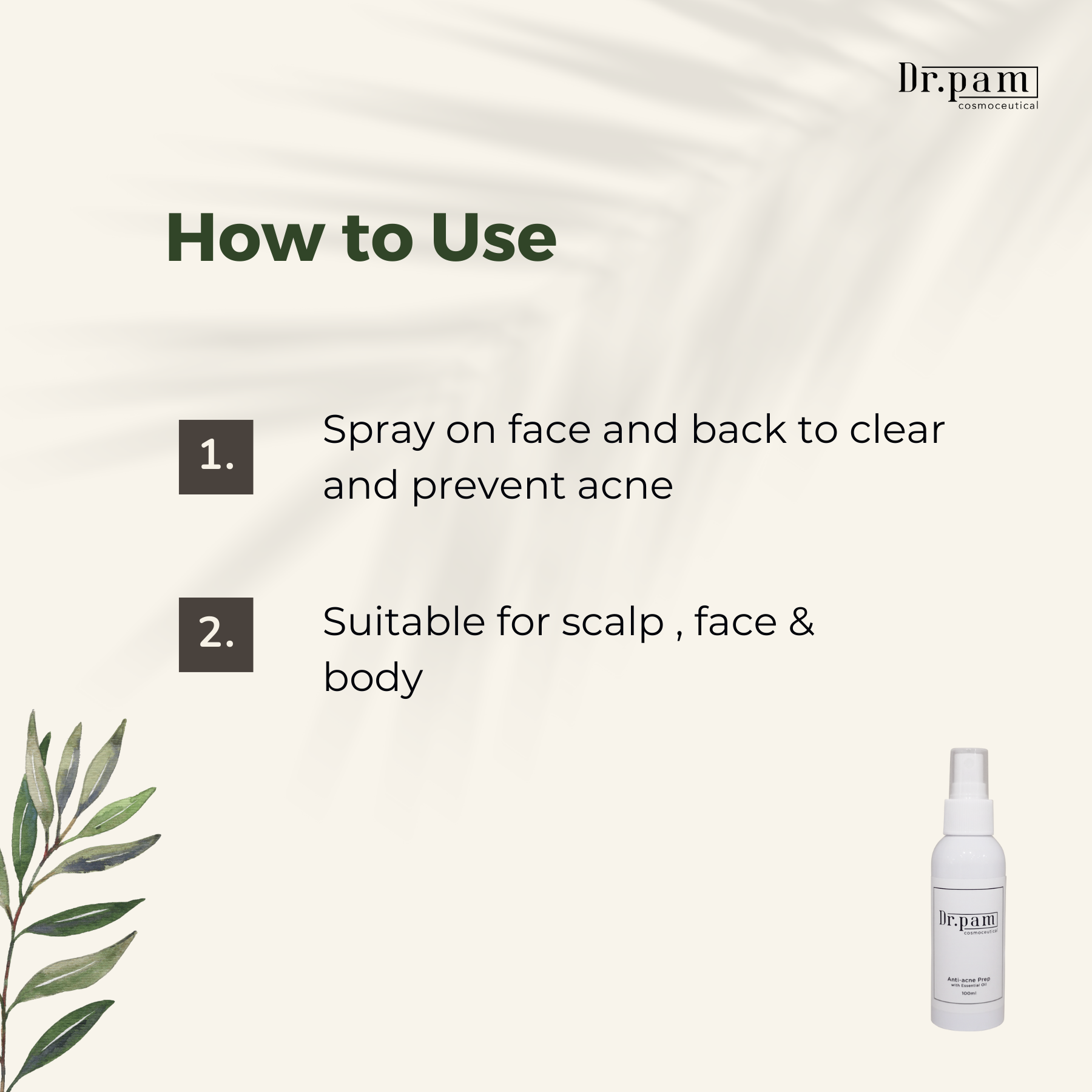Dr.Pam Anti-Acne Prep with Essential Oil 100ml