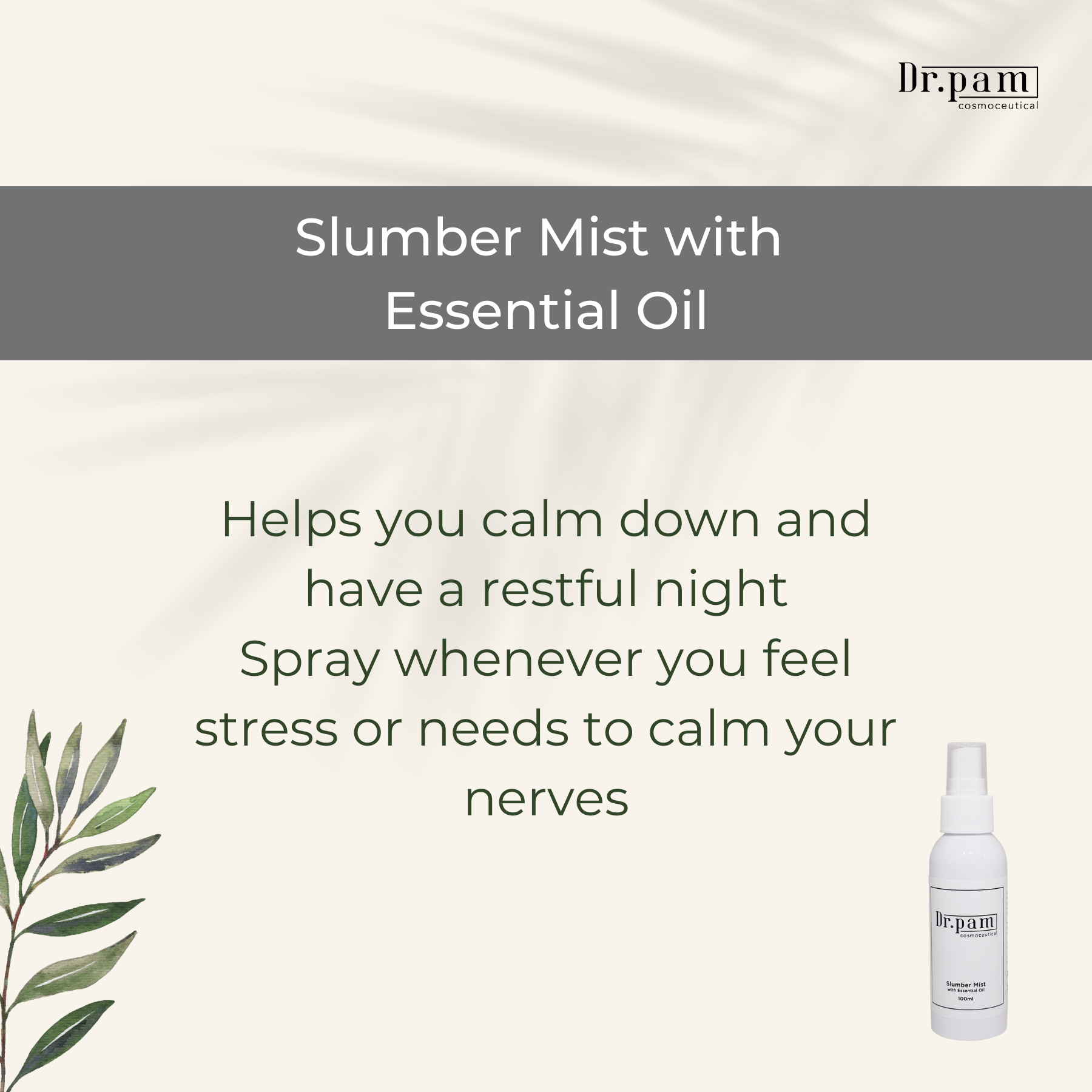 Dr.Pam Slumber Mist with Essential Oil 100ml