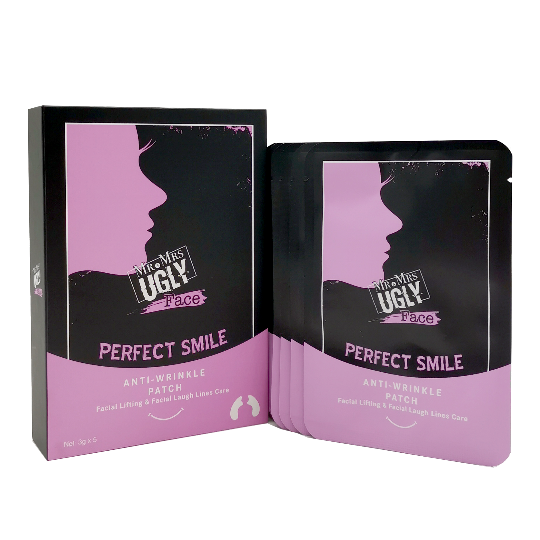 Mr & Mrs Ugly - Perfect Smile - Anti-Wrinkle Patch (5pcs/box)