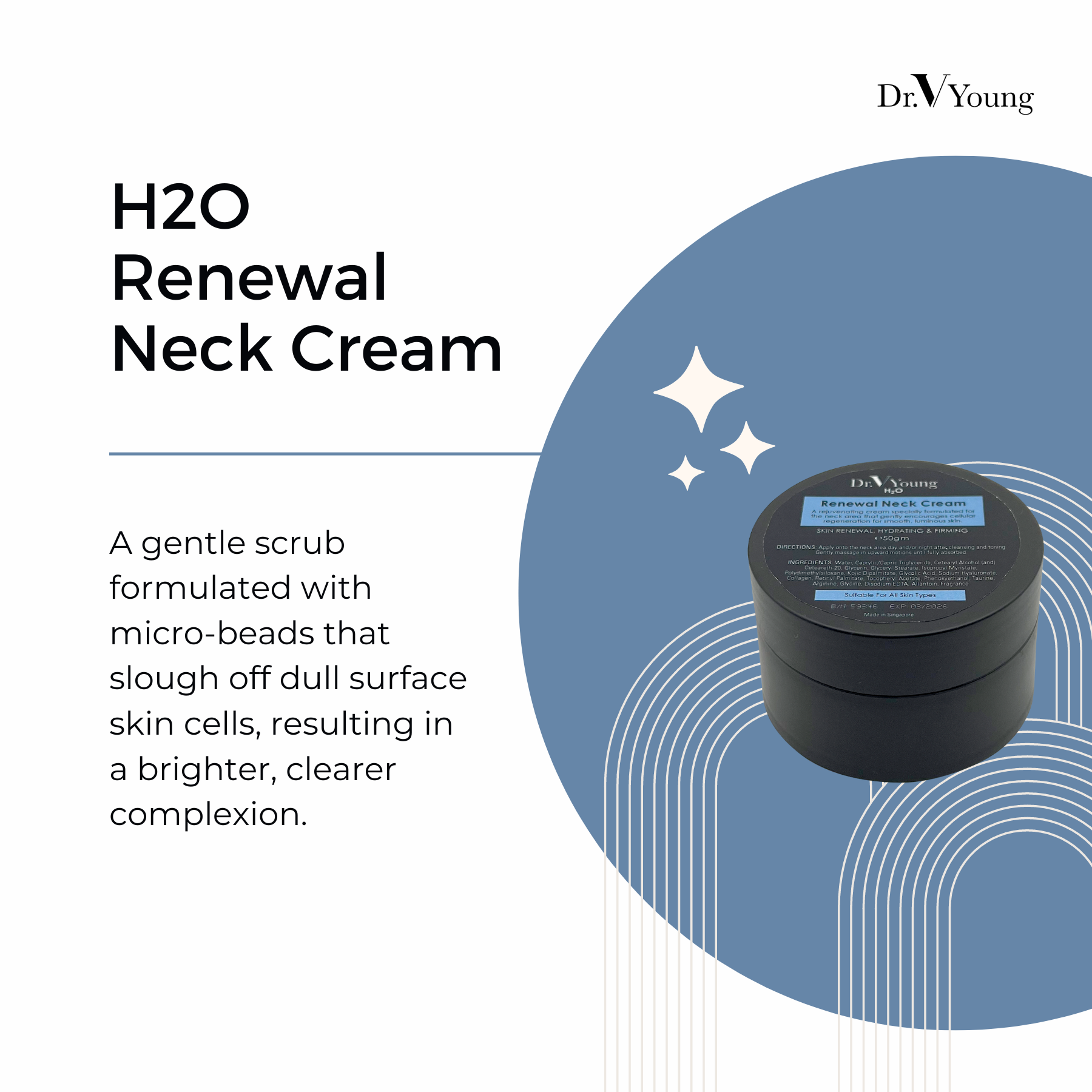 Dr. V Young H2O Renewal Neck Cream 50g MDVY24 (Preorder)