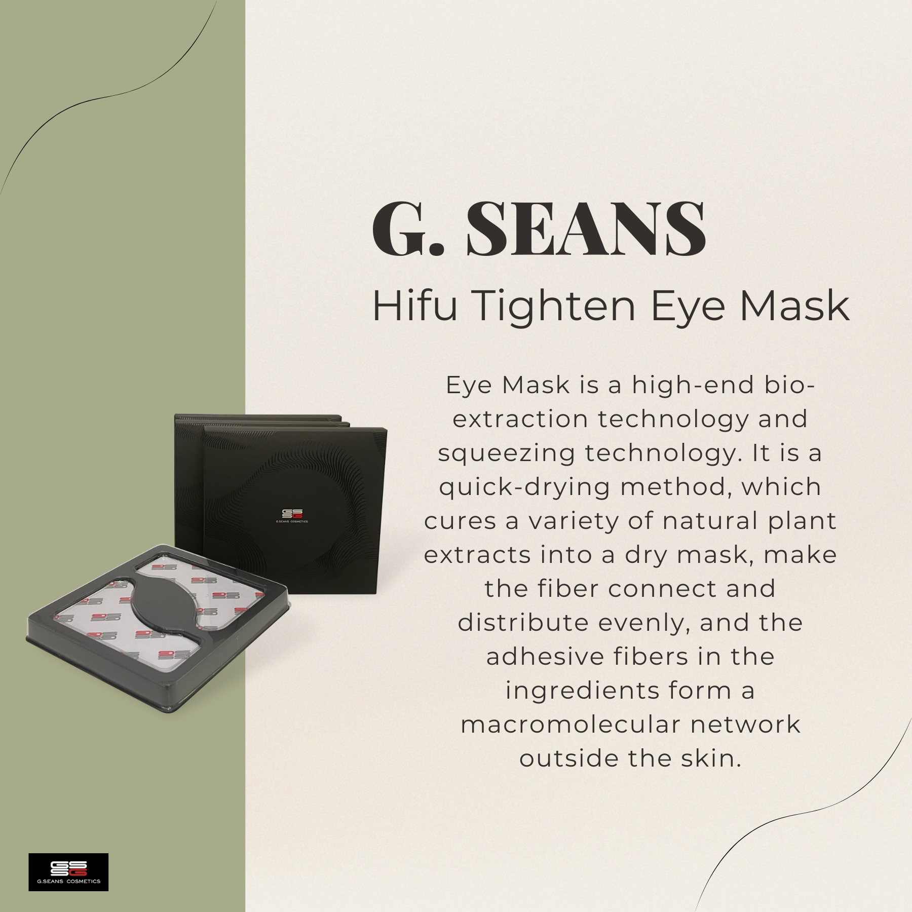 G.SEANS Hifu Tighten Eye Mask 时空紧致眼膜 (15 pairs/box)
